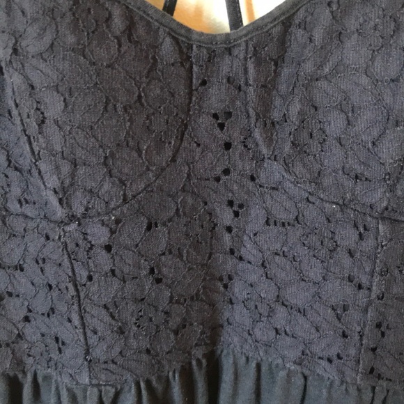 AE Navy Lace Bustier Mini Dress - Picture 3 of 4